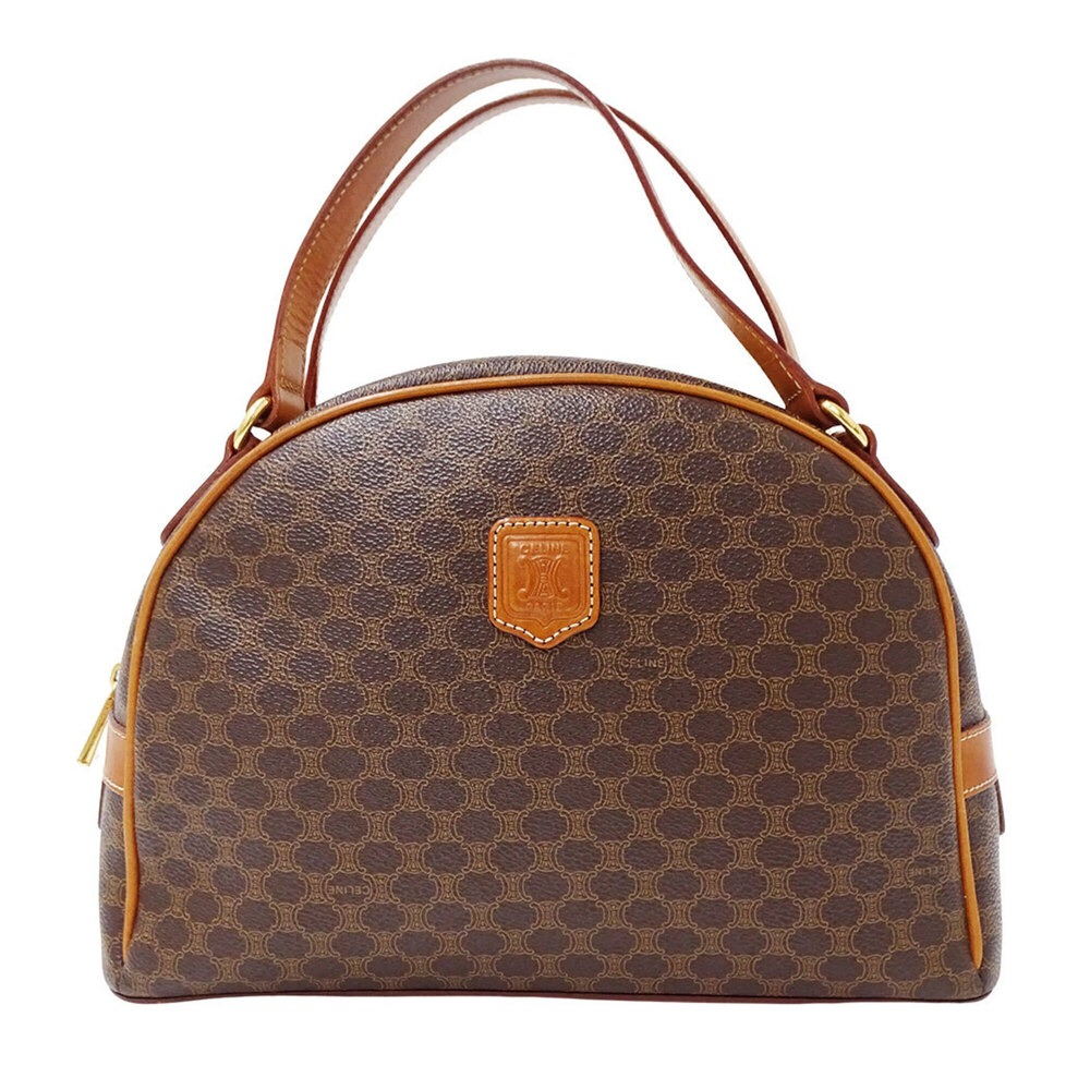 Celine CELINE handbag for women, brand name Macadam handbag, brown.